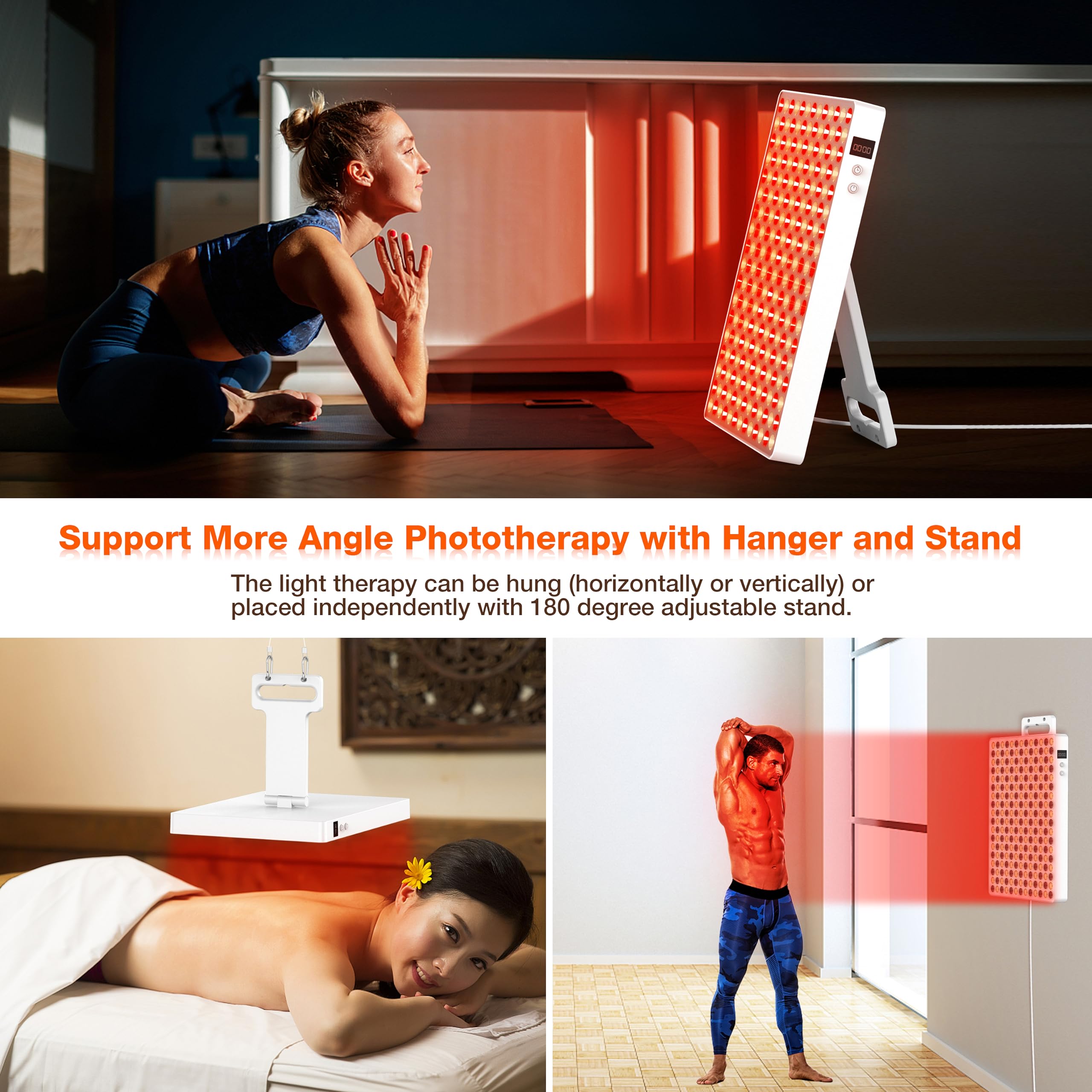 Amazon.com: Red Light Therapy with Timing and 180° Adjustable